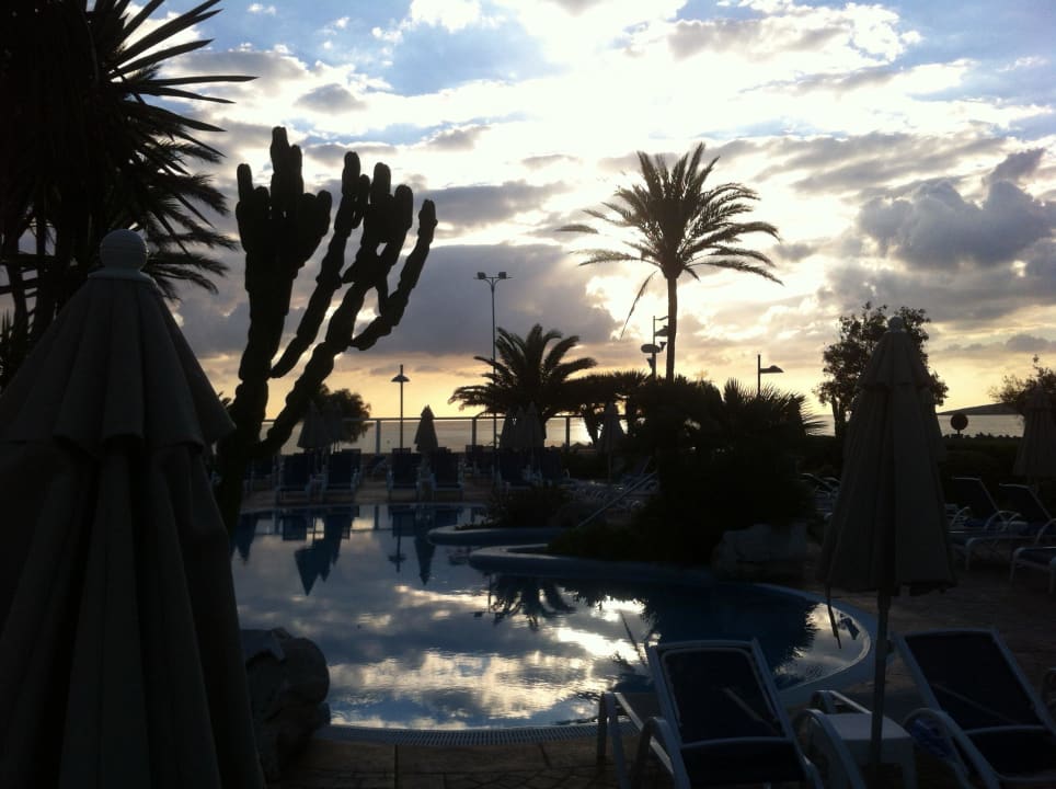 Morgens um 8 am Pool Hipotels Hipocampo Playa