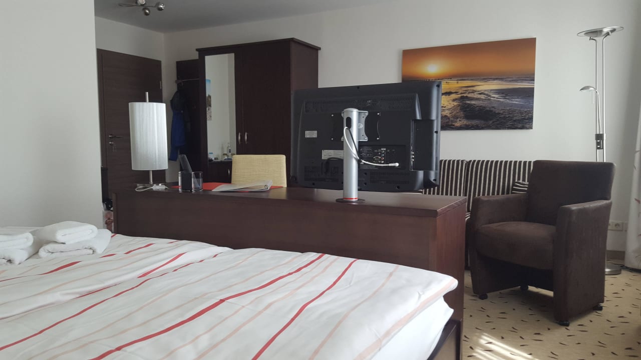 TV ist drehbar Pension Achtern Wieck