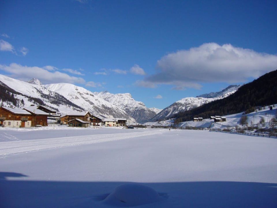 Widok z apartamentu na livigno Hotel Nico