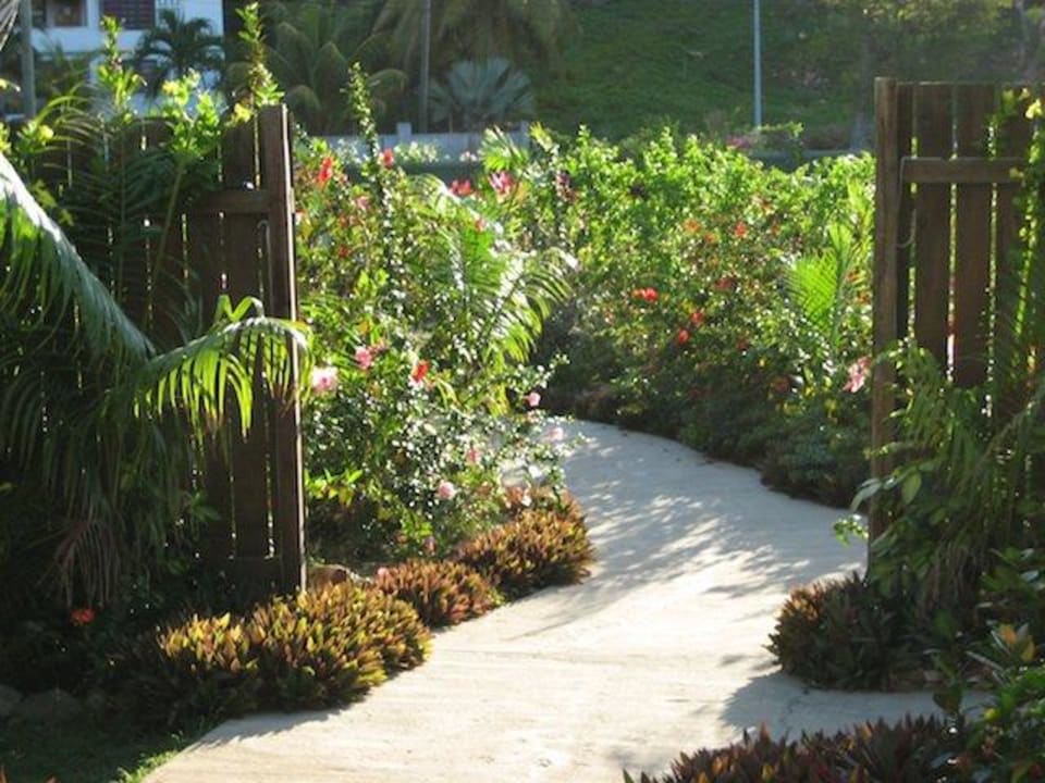 Typischer Weg in der Anlage Keyonna Beach, Antigua