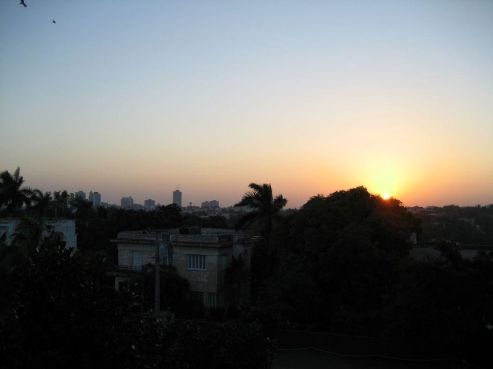 Sonnenaufgang vom Balkon Hotel Kohly