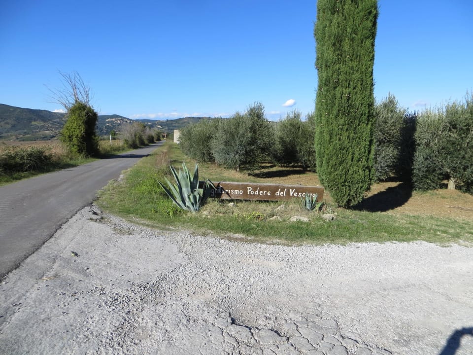 Zufahrt zum Podere del Vescovo Agriturismo Podere del Vescovo