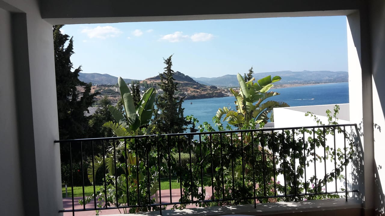 Ausblick  Lindos Mare, Seaside Hotel