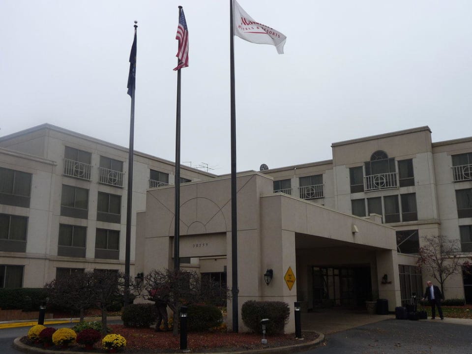 Eingangsbereich Hotel Marriott Detroit Metro Airport