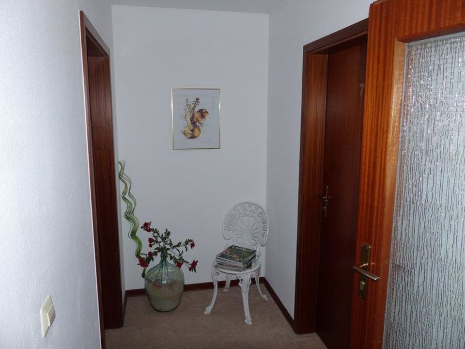 Flur zu den Zimmern Pension am Rathaus