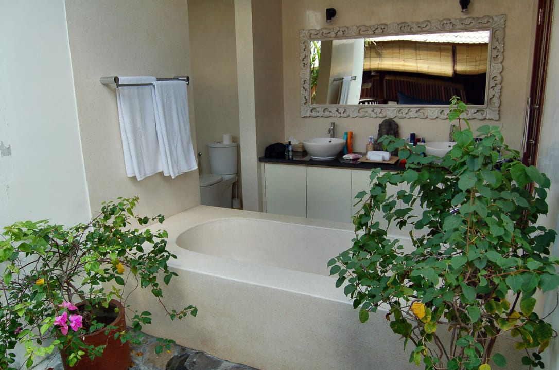 Badezimmer im oberen Stockwerk Villa Vanilla