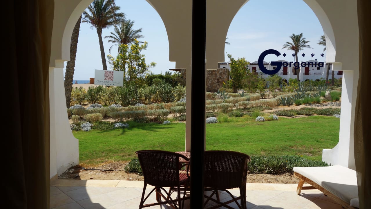 Zimmeraussicht Hotel Gorgonia Beach Resort