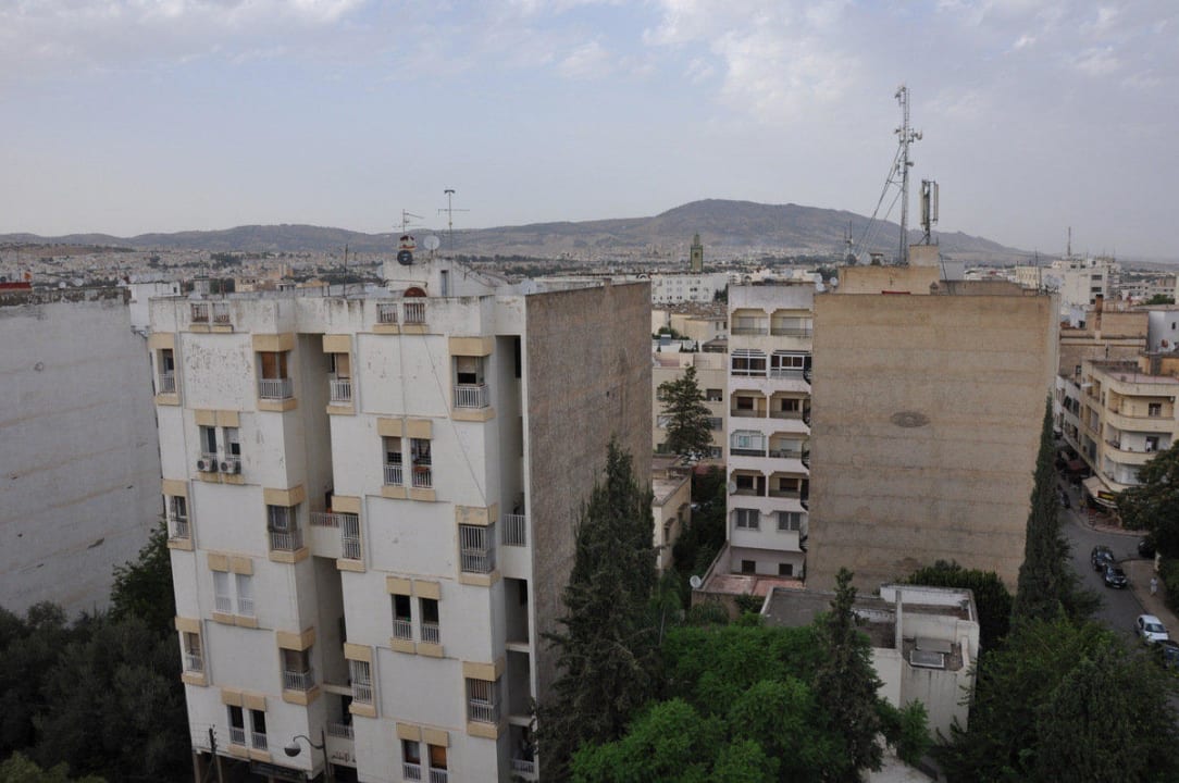 Widok z tarasu widokowego restauracji   Hotel Zahrat Al Jabal