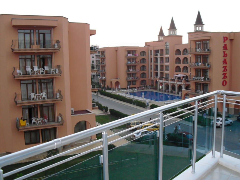 Ausblick vom Balkon Hotel Calypso