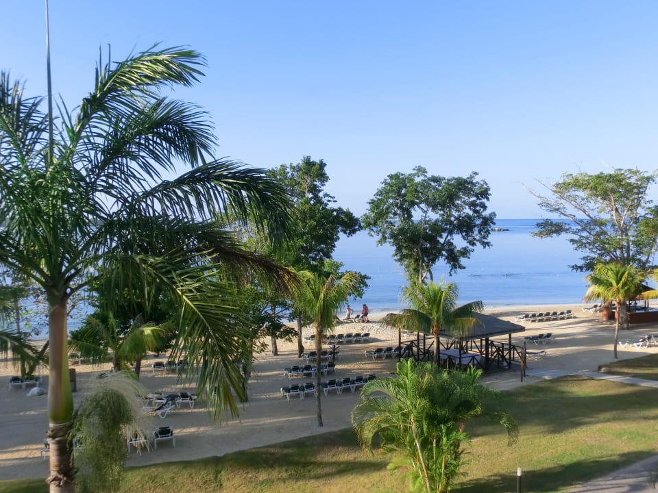 Blick vom Balkon Hotel Riu Negril