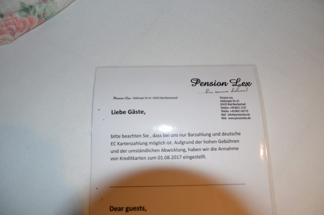 Sonstiges Pension Lex