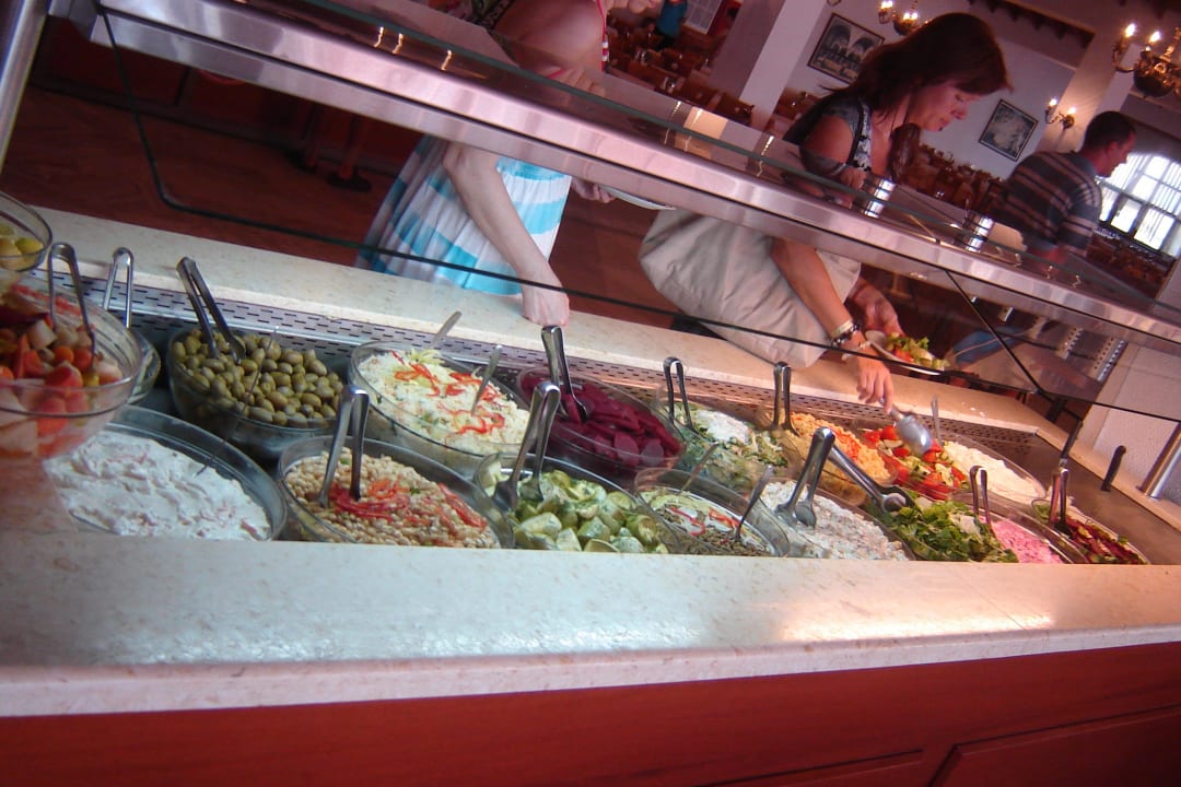 Usual salads for lunch/dinner Akrathos Beach Hotel