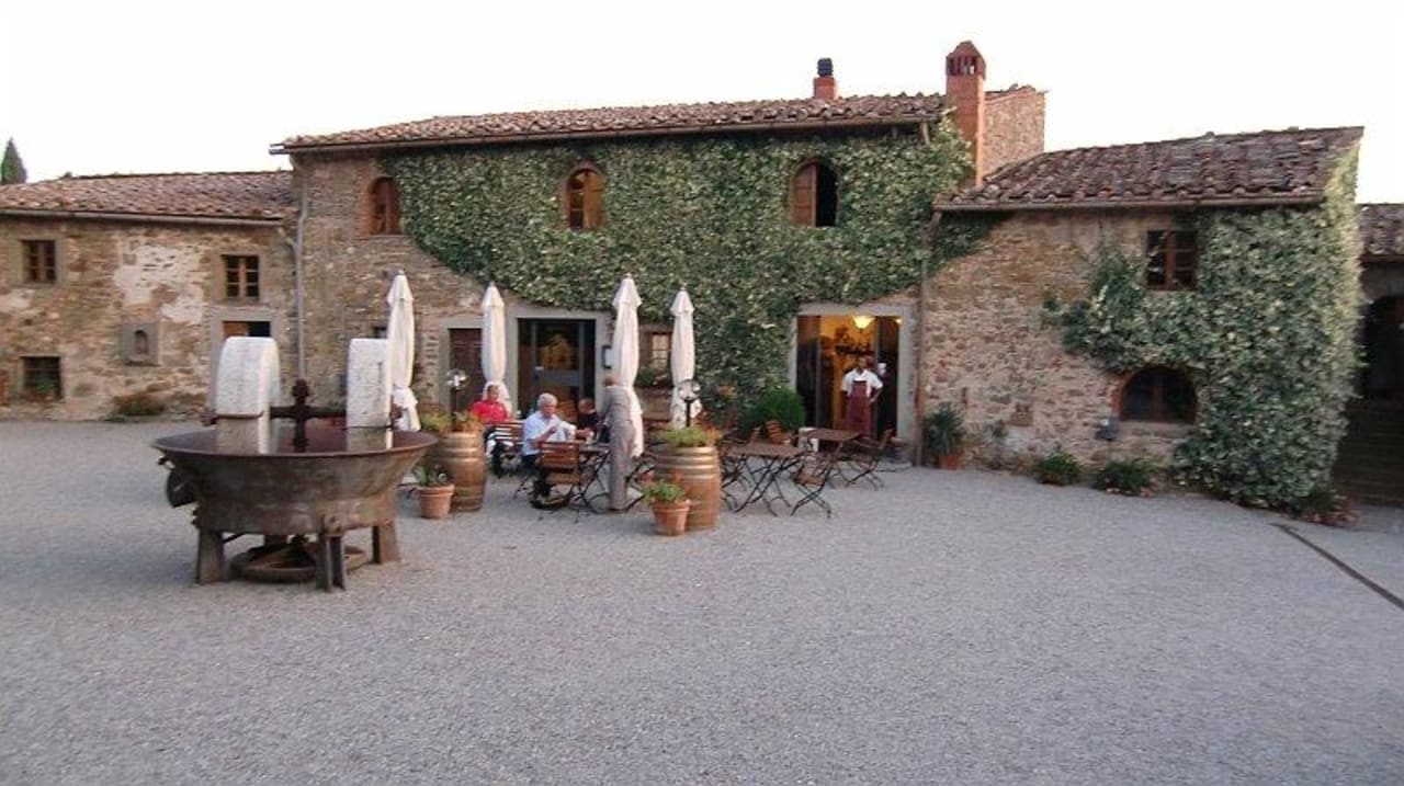 Innenhof Hotel Fattoria Castelvecchi