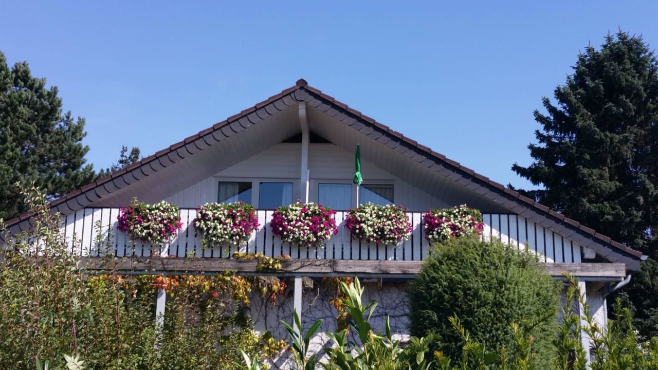 Westbalkone im Sommer Gästehaus Sonnenhügel