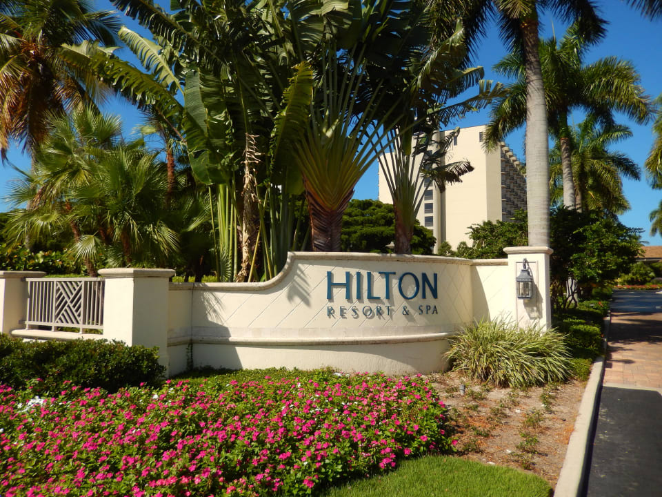 Hoteleinfahrt Hotel Hilton Marco Island
