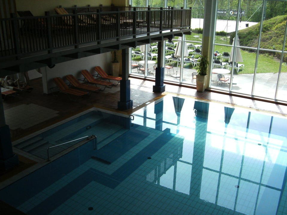 Hallenbad von der Empore aus gesehen Aldiana Club Ampflwang
