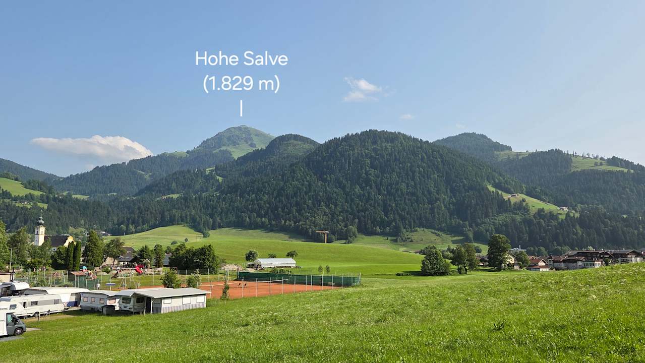 Ausblick Franzlhof Söll am Wilden Kaiser