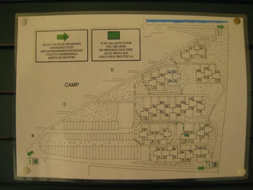Fluchtwegplan Amadria Park Camping Trogir
