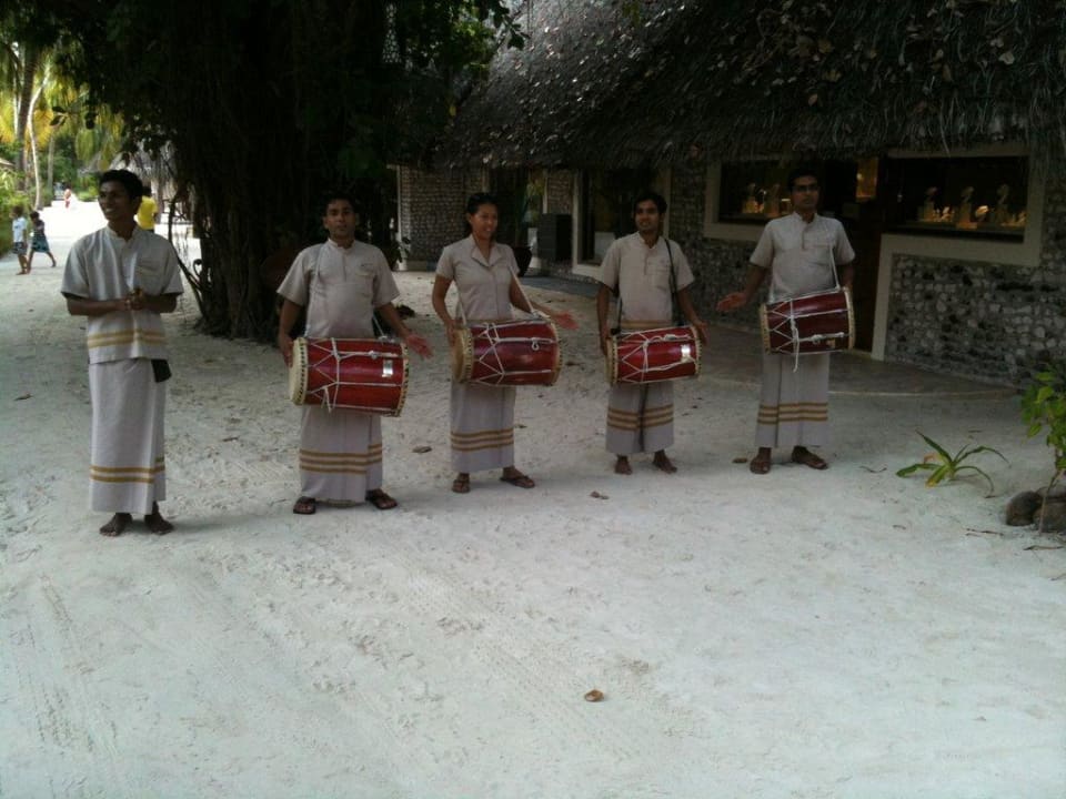 Der Willkommensgruß Kuredu Island Resort & Spa