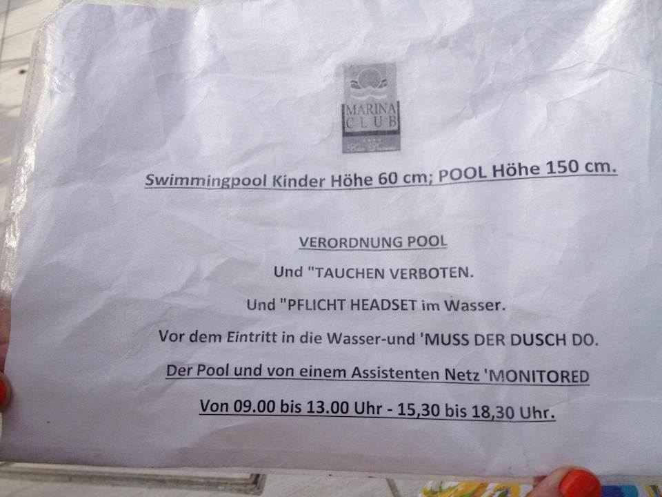 Headset mit dusch do Hotel Marina Club