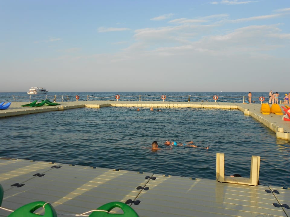 In den Badesteg eingelassen zum schwimmen Pickalbatros Palace Resort