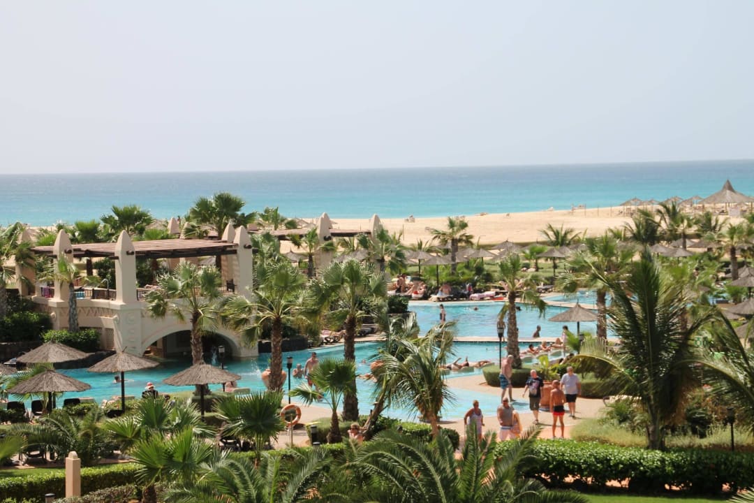 Ausblick auf den Pool Hotel Riu Touareg
