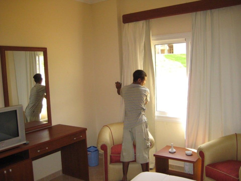 Schlafzimmer mit Ausblick Palm Beach Piazza Apartments