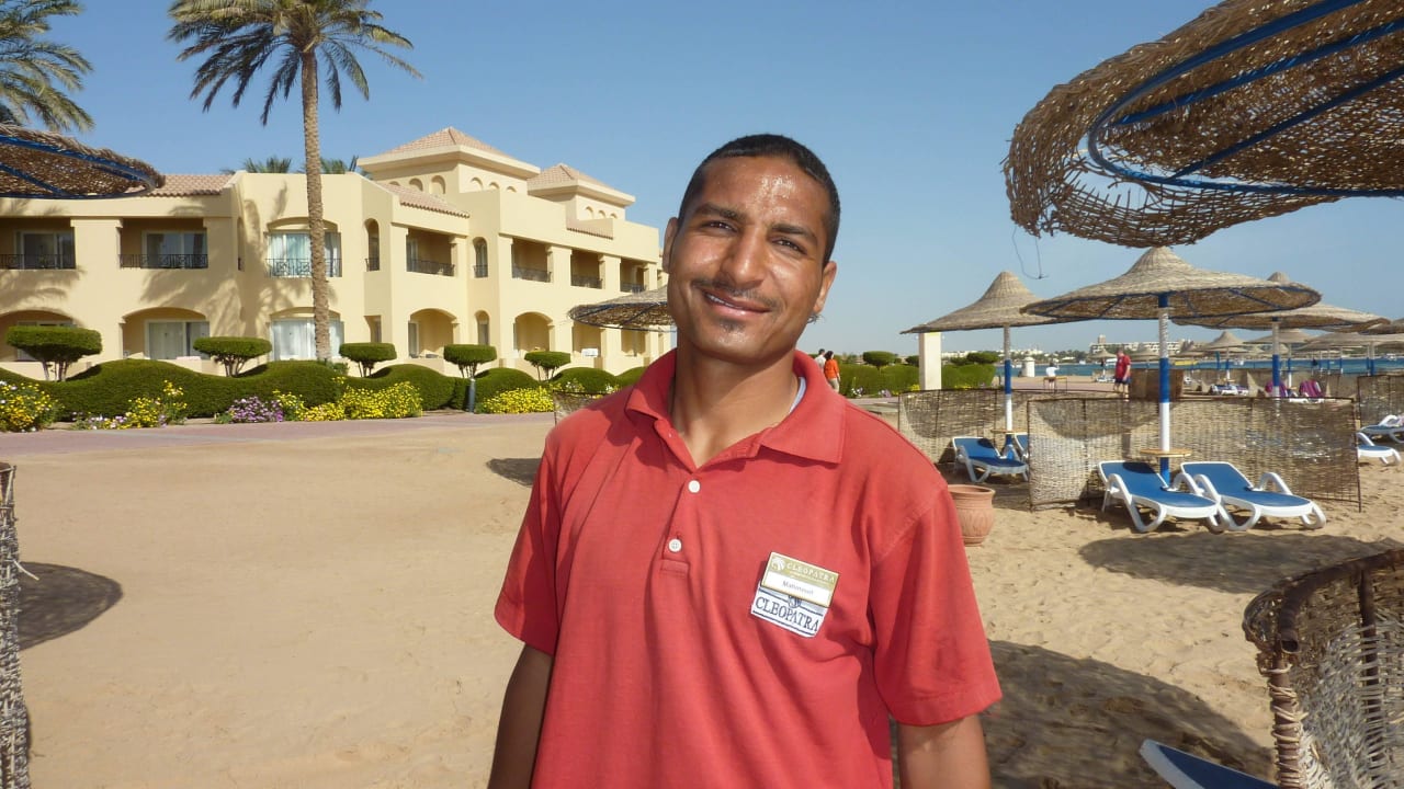 Mahmut unser lieber Strandboy Cleopatra Luxury Resort Makadi Bay