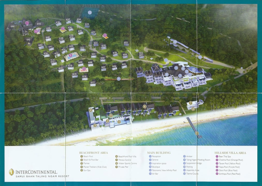 Resort Map InterContinental Koh Samui Resort