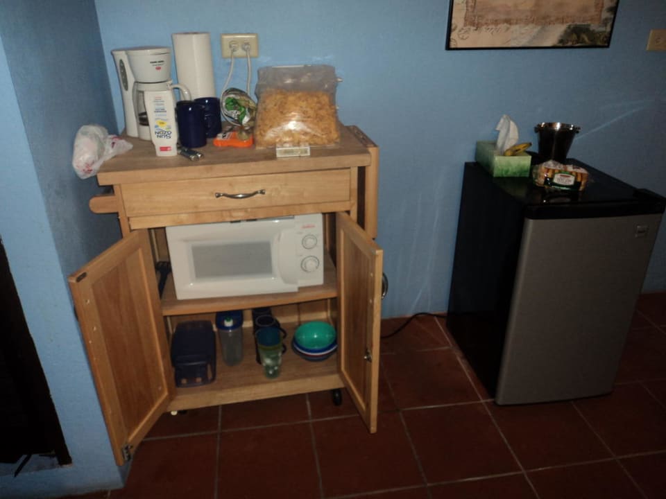 Küchenecke mit Kühlschrank Andalucia Guesthouse