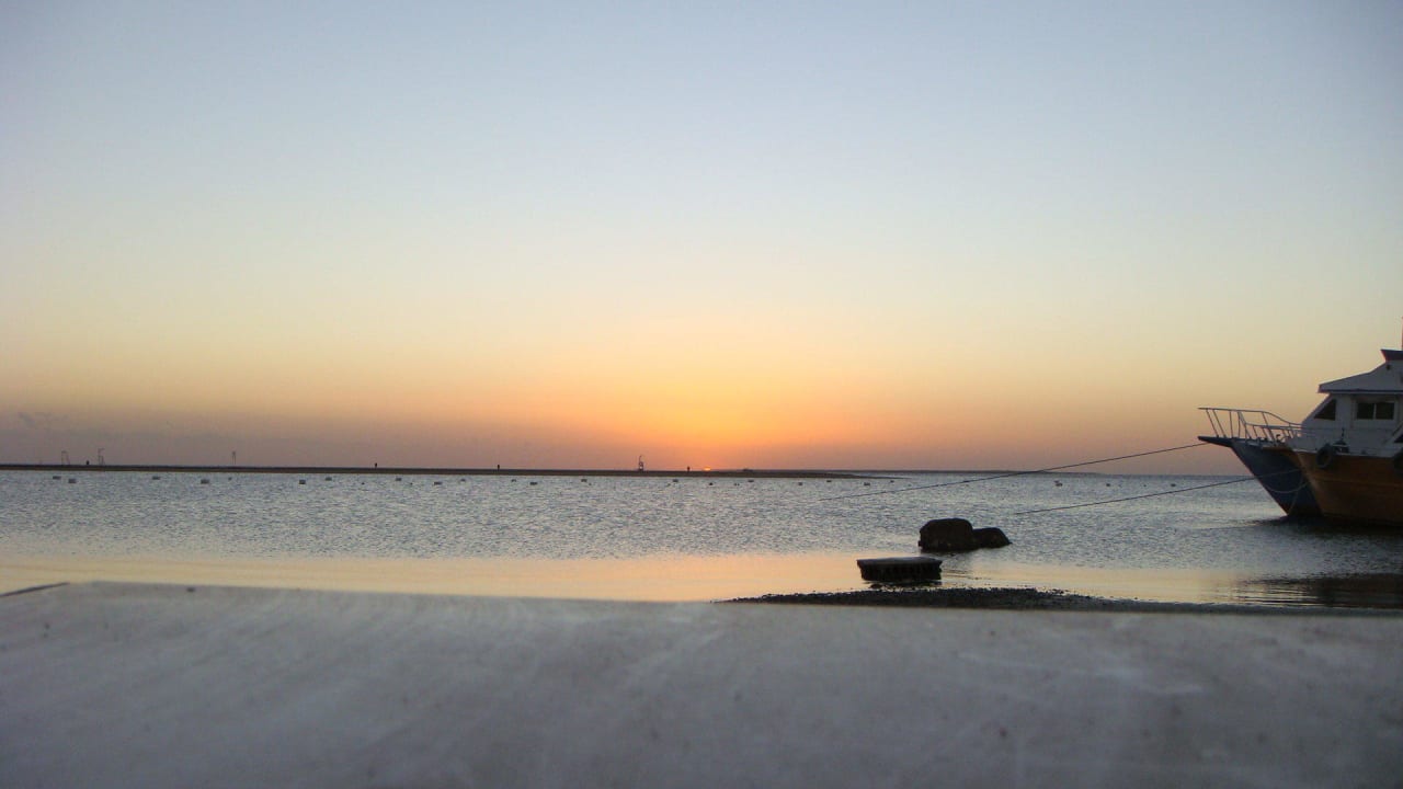 Sonnenaufgang um 6:00 Uhr morgens Giftun Azur Resort