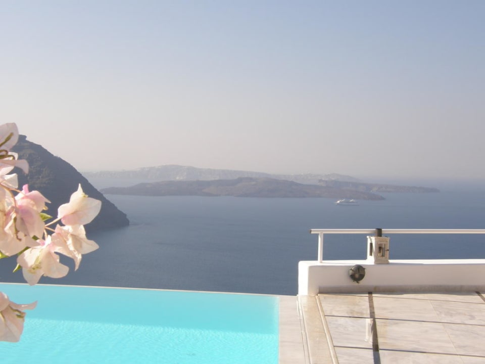 Blick vom Pool Hotel San Antonio