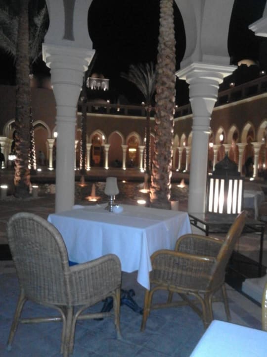 Unser Tisch beim Italiener Leonardo's Grand Makadi