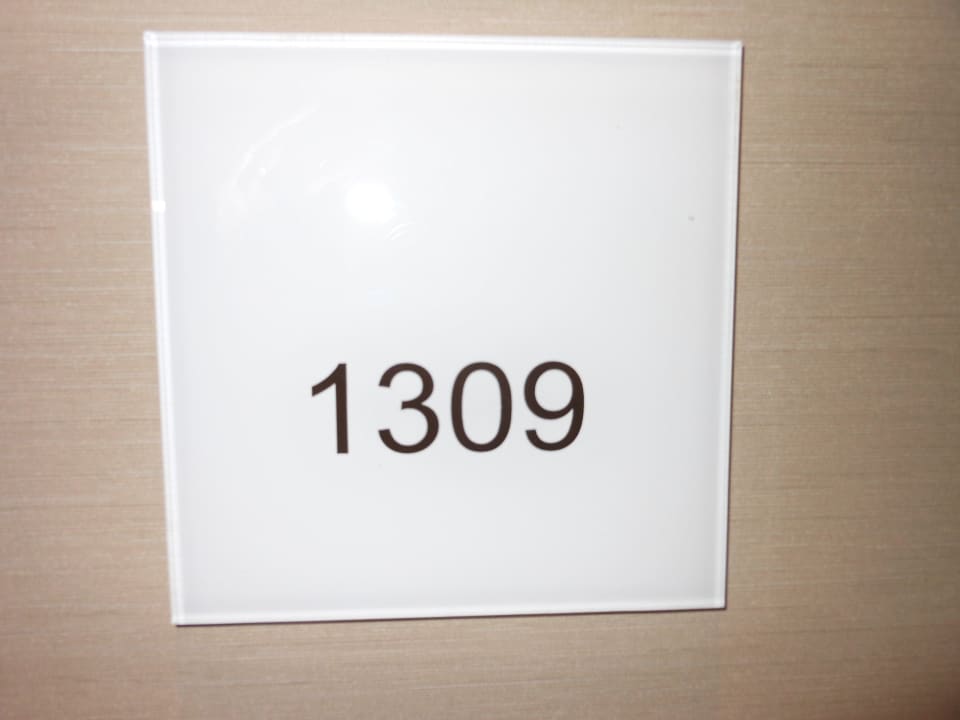 Zimmer 1309 - Beschriftung Citadines Central Shinjuku Tokyo