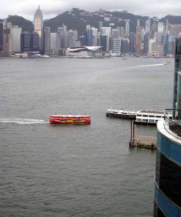 View from roof terrace Harbour Grand Kowloon