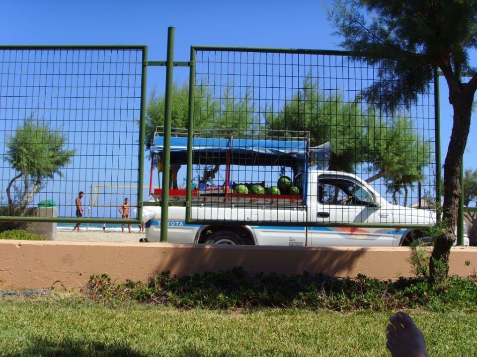 Täglicher Vitaminnachschub an der Strandstraße Anissa Beach & Village