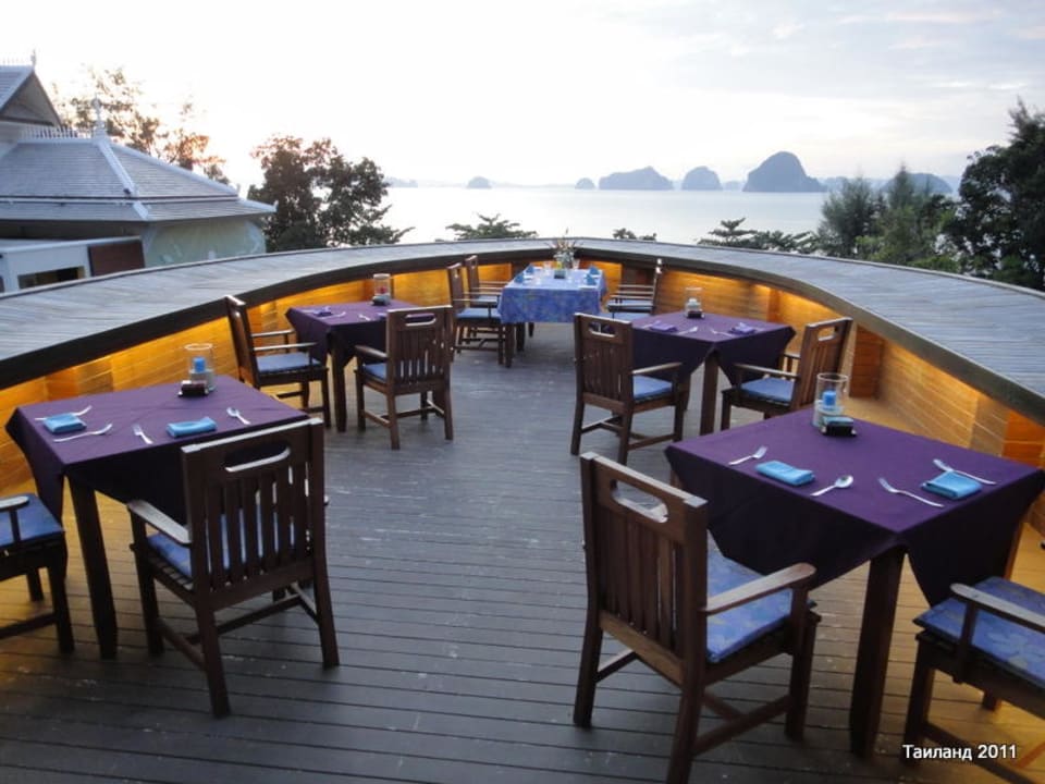 Ресторан с видом на море Hotel Anyavee Tubkaek Beach Resort Krabi