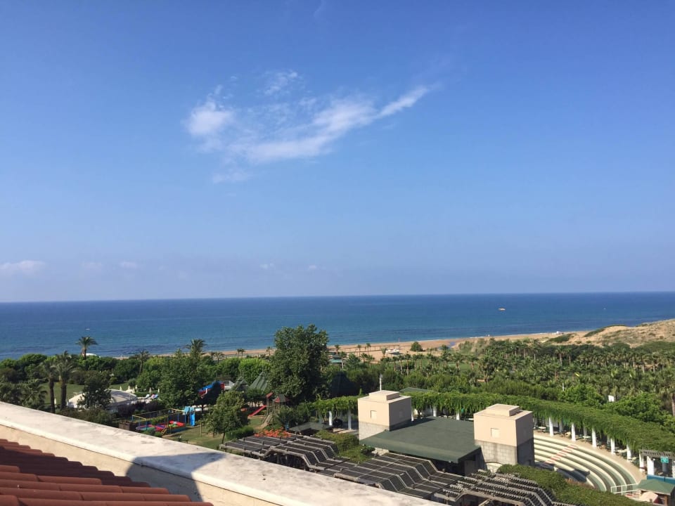 Ausblick vom Balkon Richtung Meer  Trendy Aspendos Beach Hotel