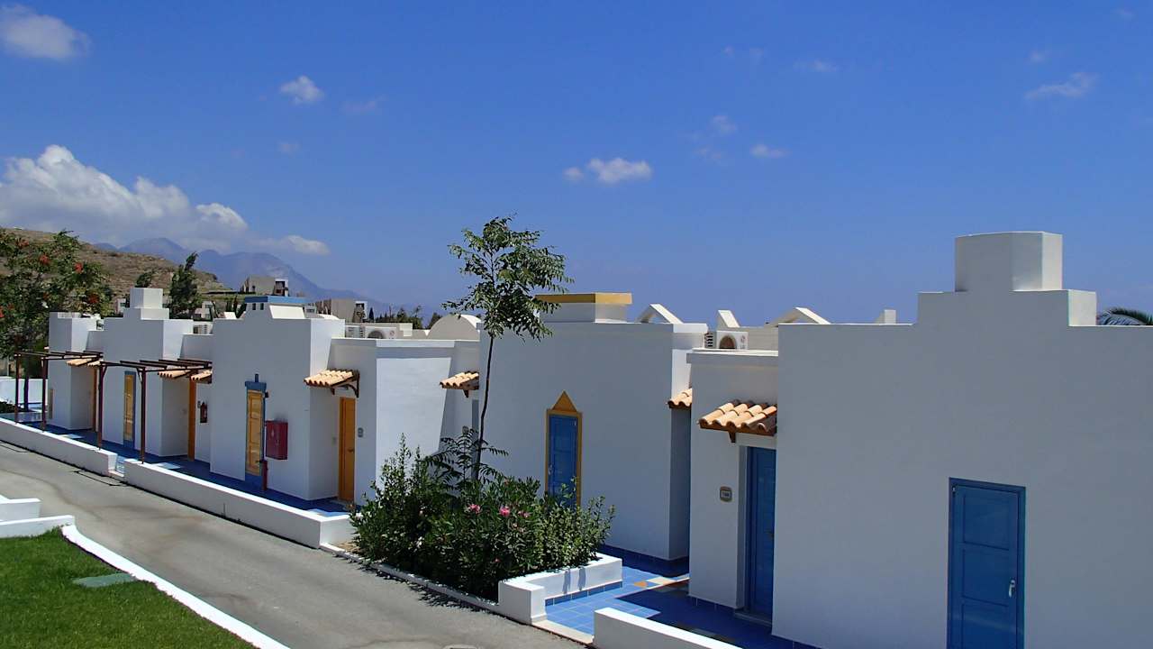 Ausblick von der Terrasse Lagas Aegean Village