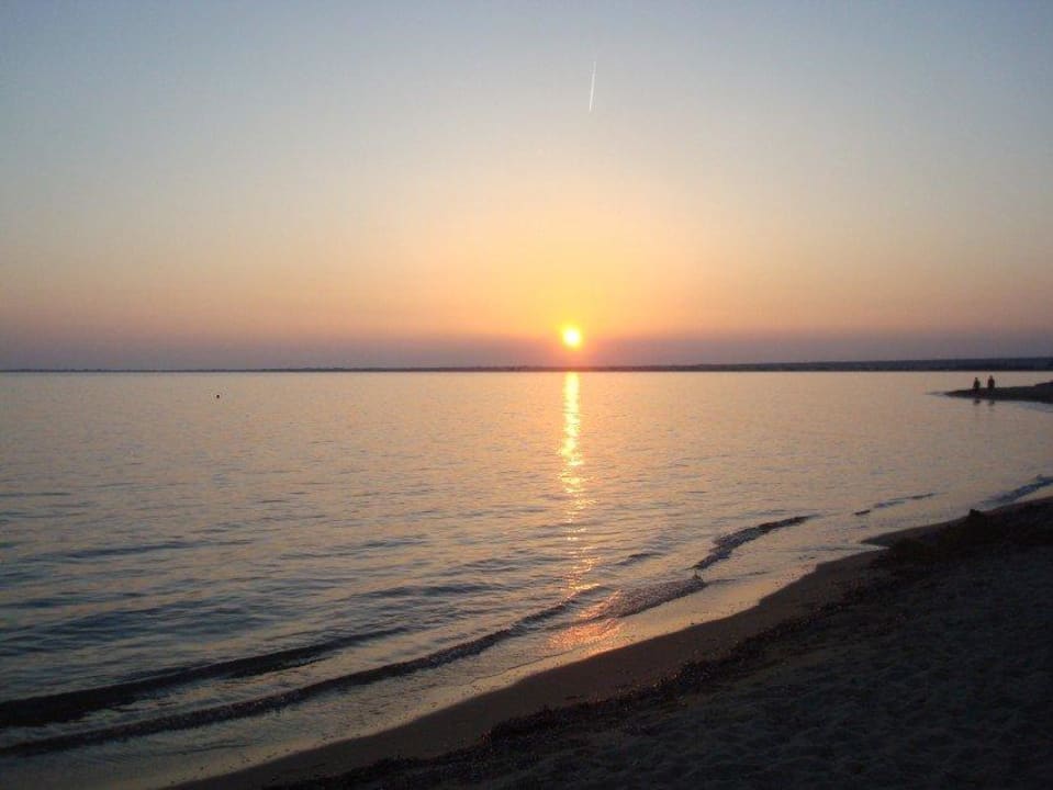 Sonnenuntergang am Strand Hotel Martha's Haus