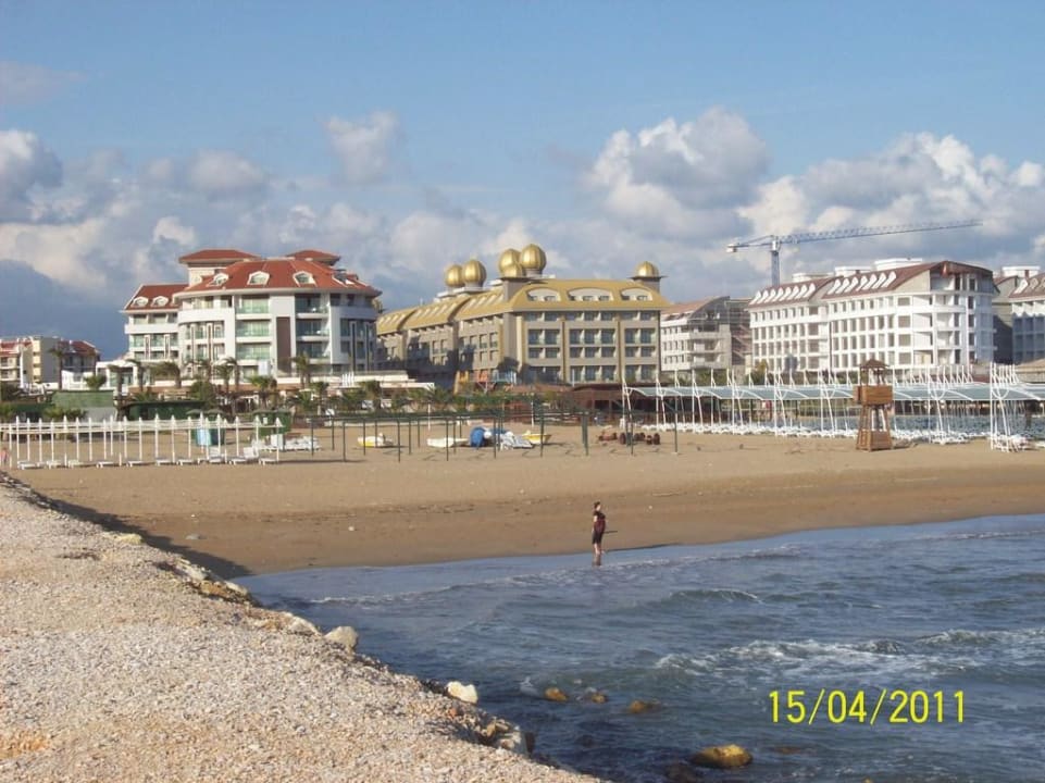 Hotel vom Strand aus Aydinbey Kings Palace & Spa