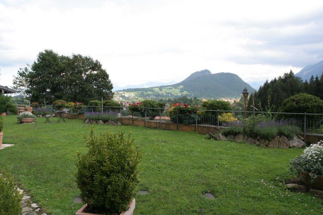 Blick vom Außenpool Hotel Zugspitzblick