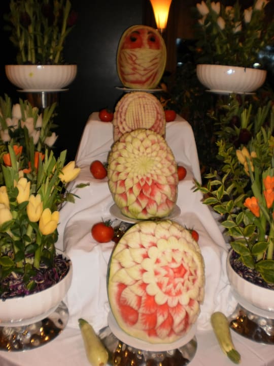 Melonenskulpturen Crystal Admiral