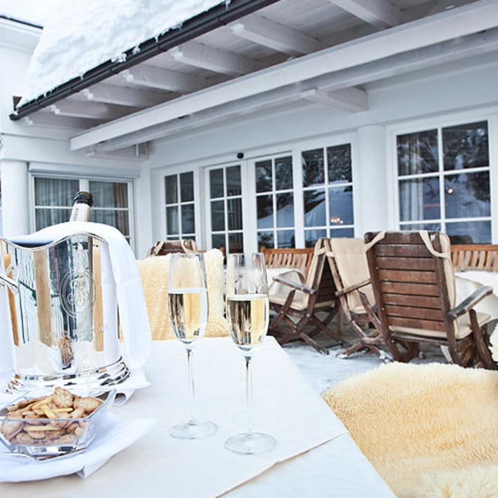 Terrasse Hotel Plattenhof Lech