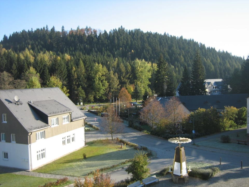 Blick aus dem Fenster Hotel Alte Schleiferei