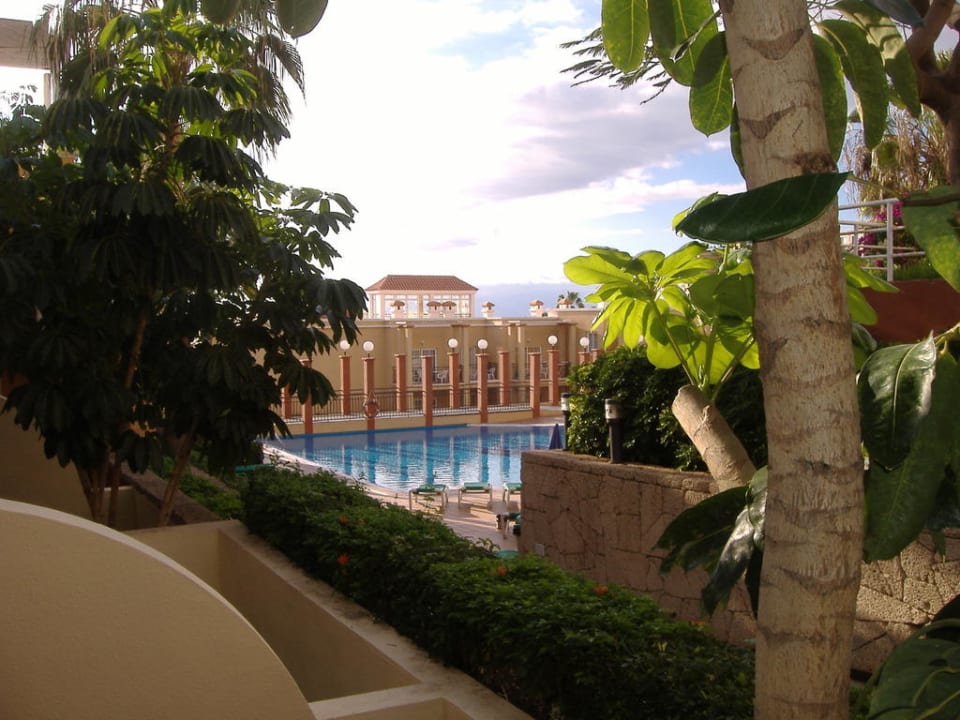 Seitlicher Blick von der Terrasse Los Olivos Beach Resort