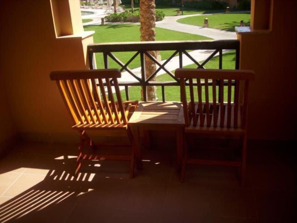 Balkon unseres Zimmers Stella Beach Resort & Spa Makadi Bay