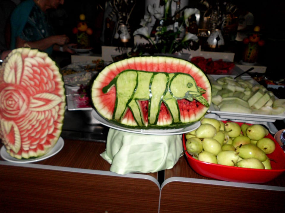 Immer schöne Deko und lecker Essen Club Sidelya Hotel