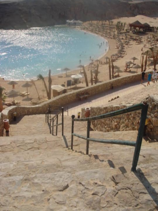 Weg vom Bungalow aus nach unten Siva Golden Bay Makadi