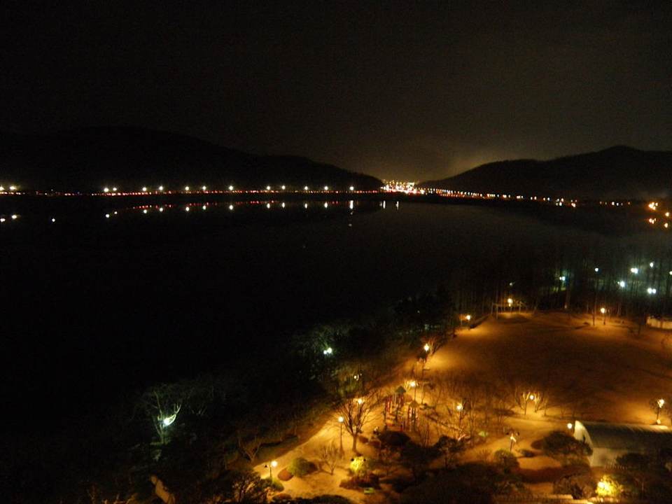 Aussicht vom Balkon Hyundai Hotel Gyeongju